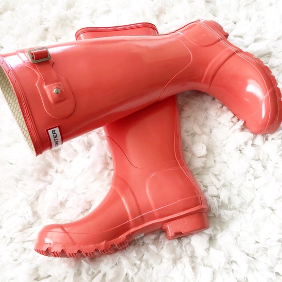 🆕Authentic Hunter Orange Knee-High Rain Boots 7 - Picture 2 of 8